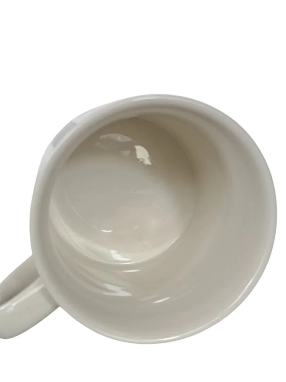 Vintage Pottery Barn Monogram “J” Letter Alphabet White Coffee Tea Mug